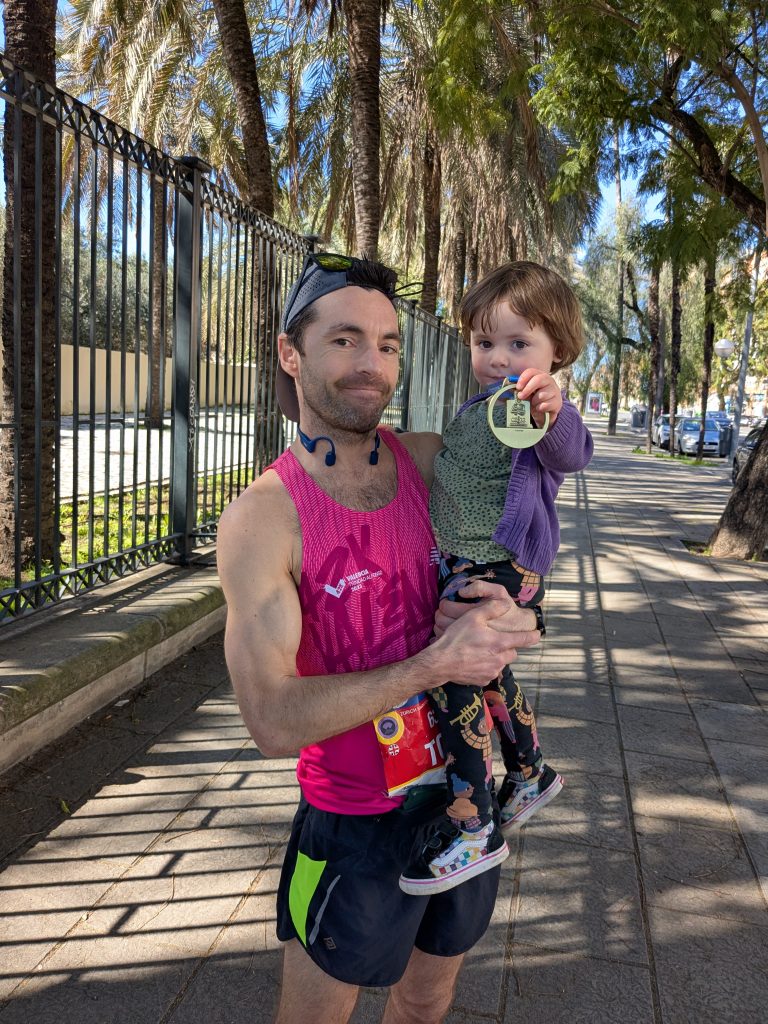 A bittersweet day at Seville, but proud to complete it and share it with my family